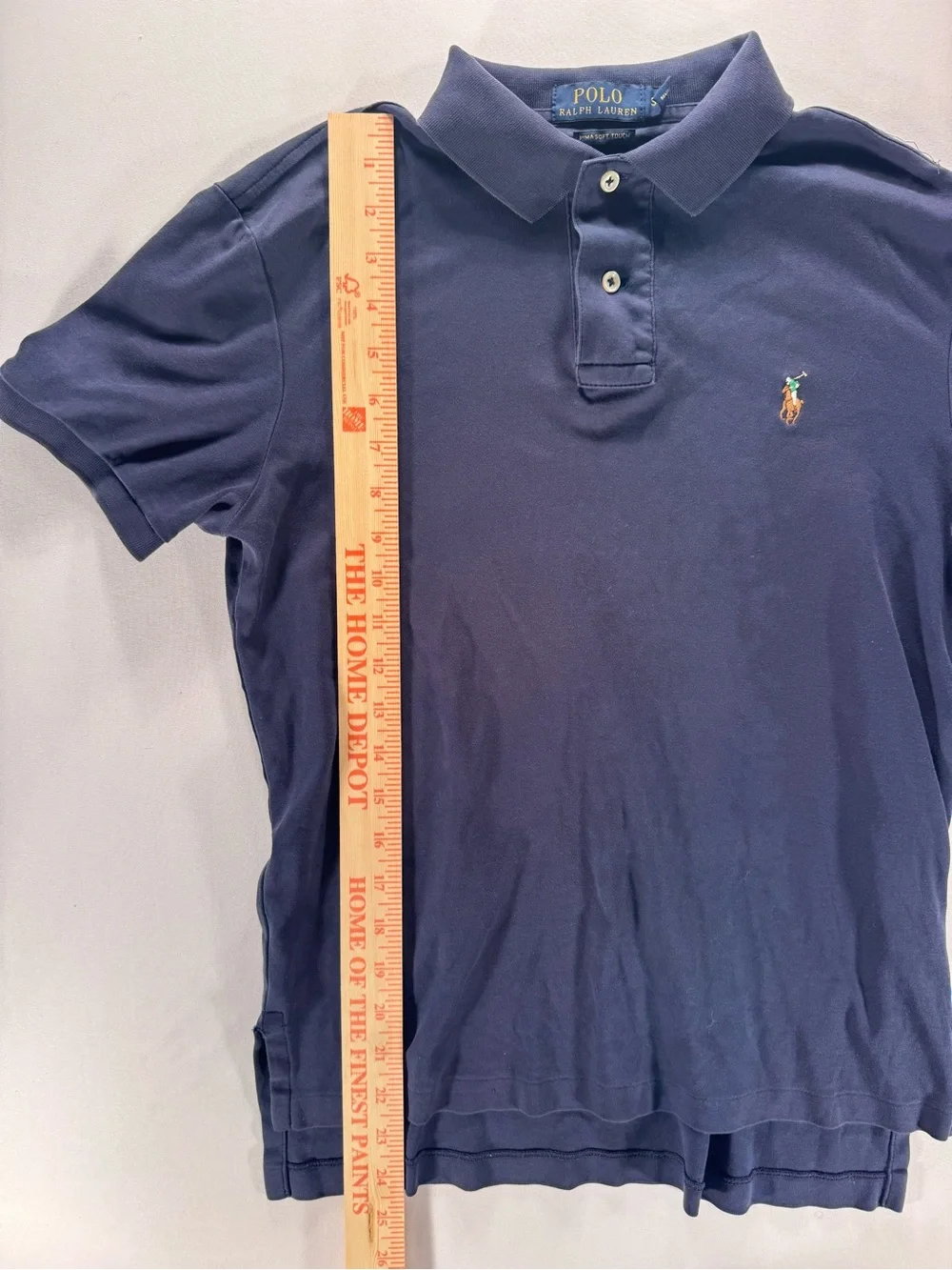 Ralph Lauren Navy Boys Polo Shirt with Multicolor Pony Logo